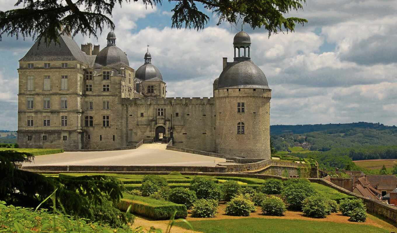 франция, castle, chateau, hautefort