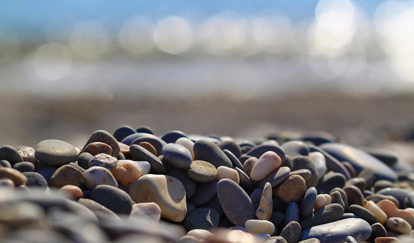 nature, full, pebbles, marine, stones