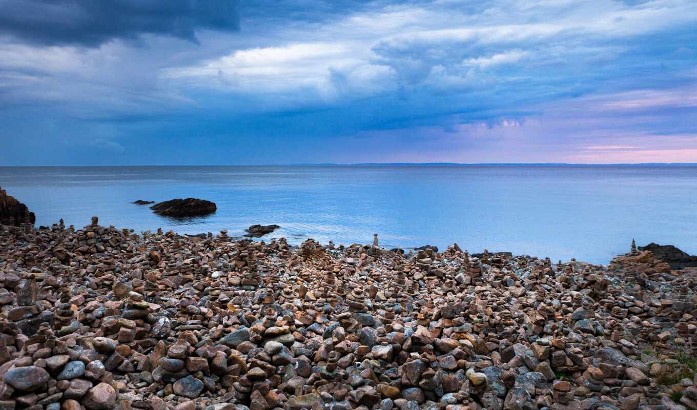 камень, море, побережье, sweden