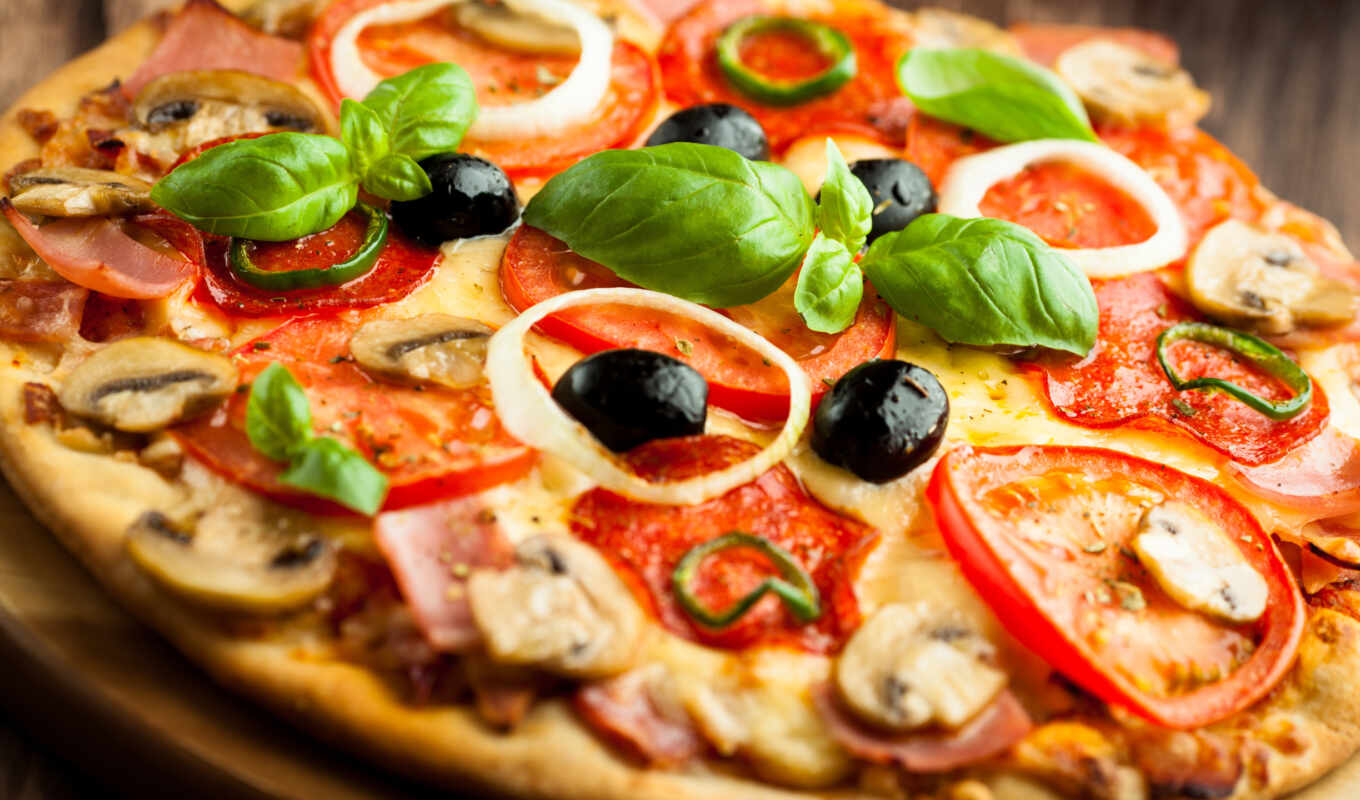 соус, italian, пицца, гр, корзина, mushroom, tomato, сыр, quantity, ветчина