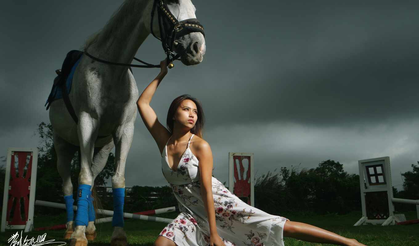 girl, picture, horse, model, to find, thous