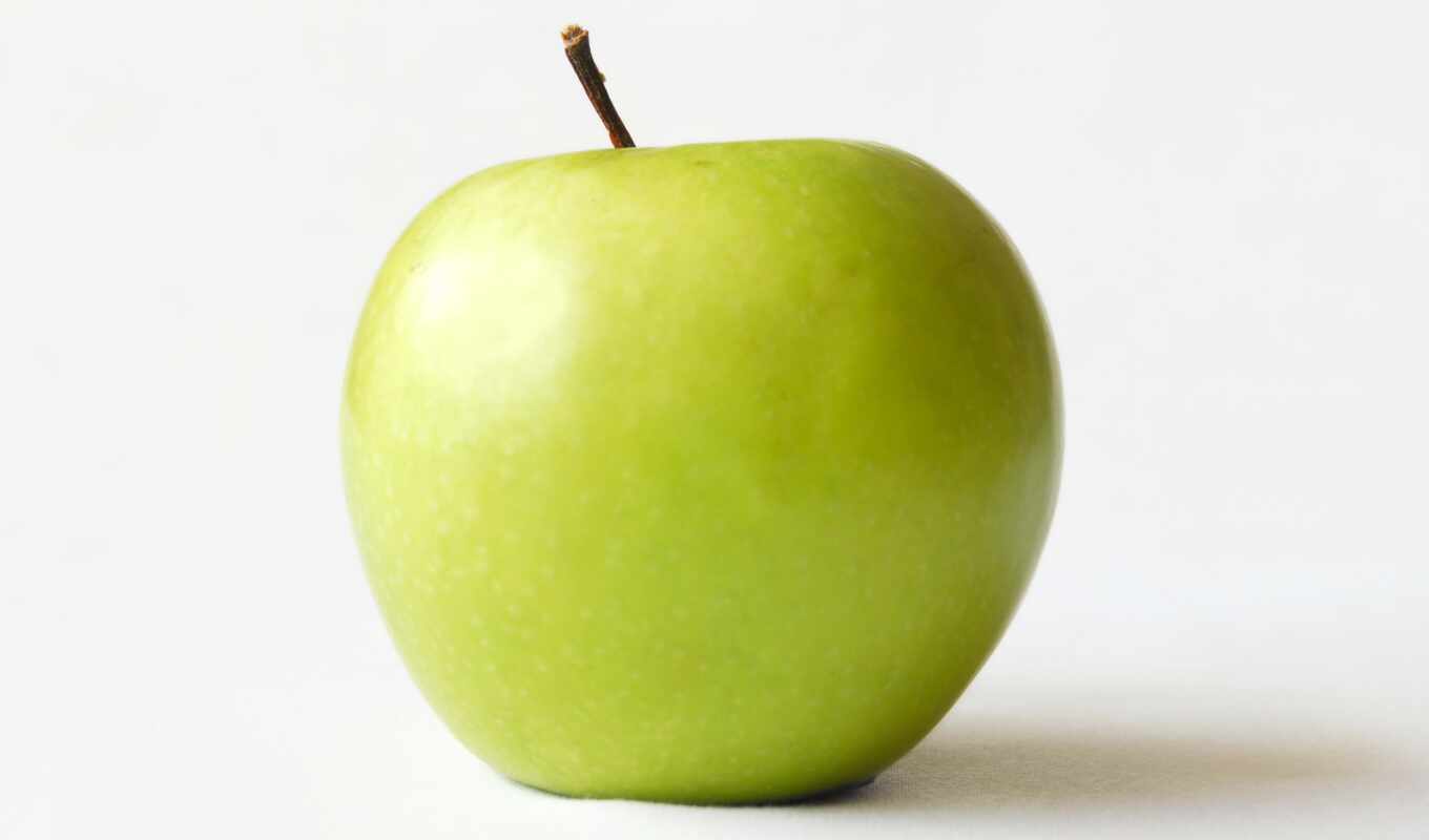 apple, mobile, зелёный, плод, устройство