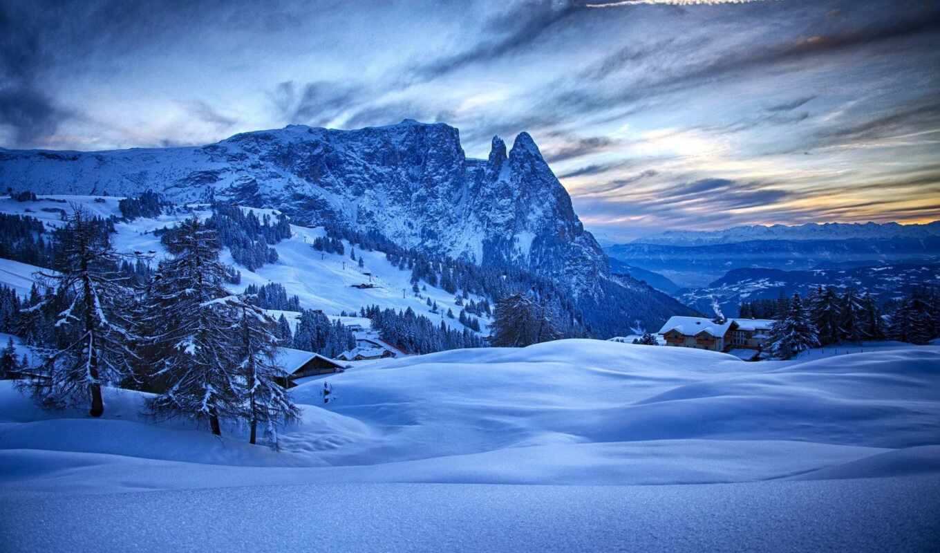 природа, страница, снег, winter, landscape, italian, italy, горы, trentino