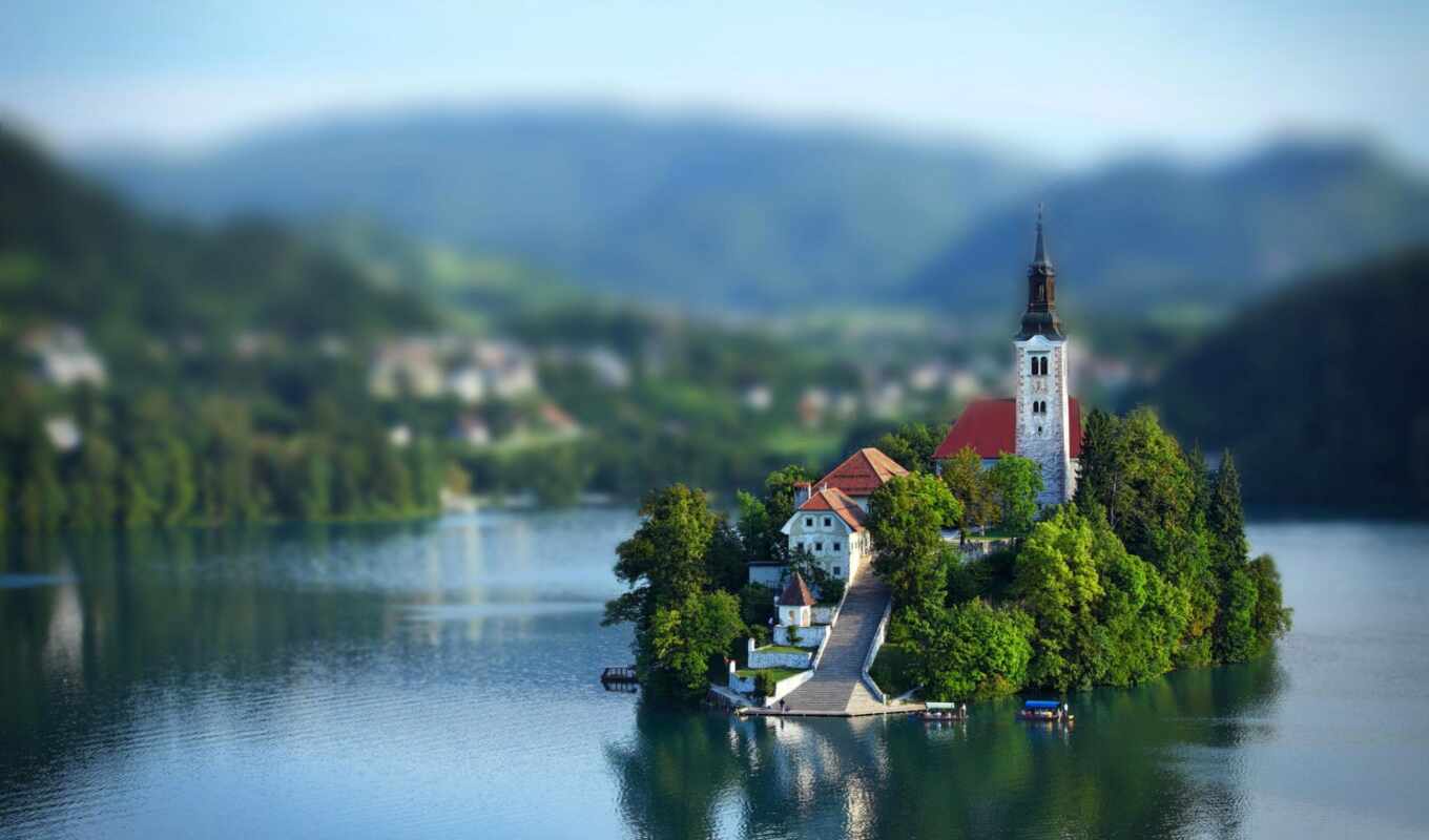 lake, slovenia, bled, funart