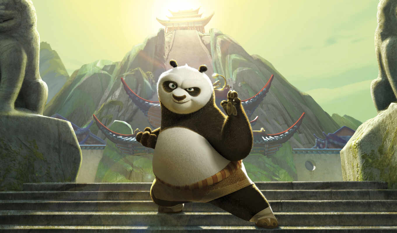 white, panda, kung, boo, kung-fu