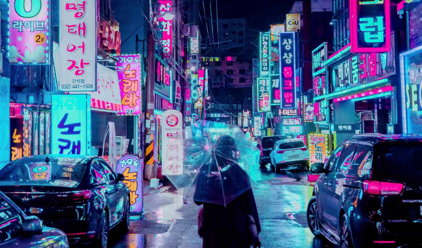 фото, ipad, свет, город, ночь, улица, urban, neon, cyberpunk, metropolis, signboard