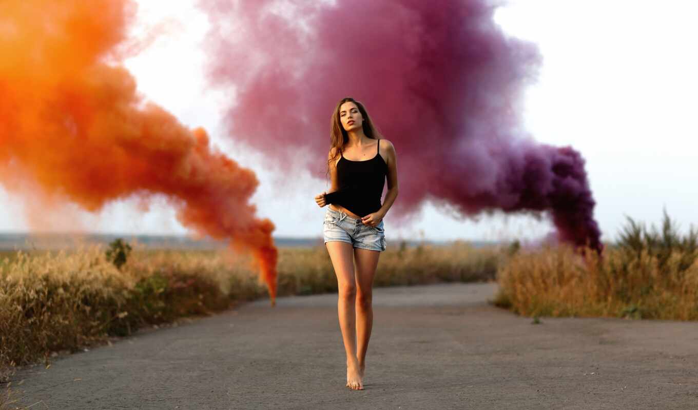 woman, smoke, pants, model, website, shirt, to listen, the format, decoration, song