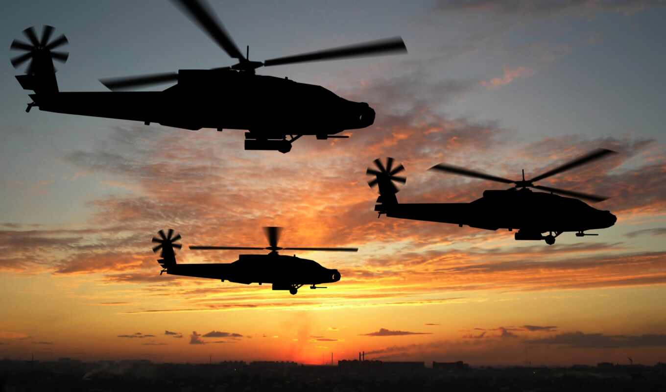 высокого, самолёт, закат, елки, военный, вертолет, german, вертолеты, апач, reichstag