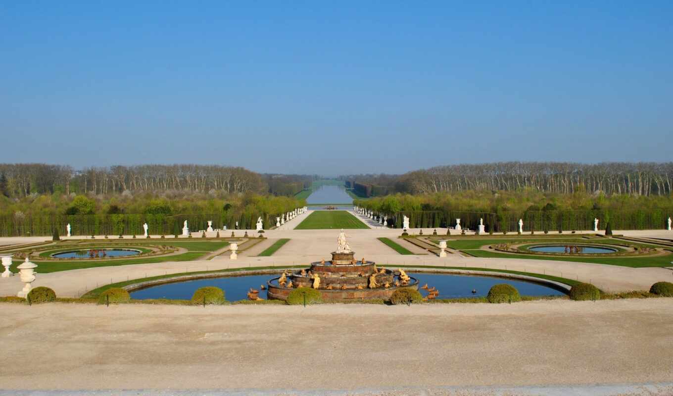 free, tree, France, park, cascade, fountain, sculpture, Versailles, uruguay