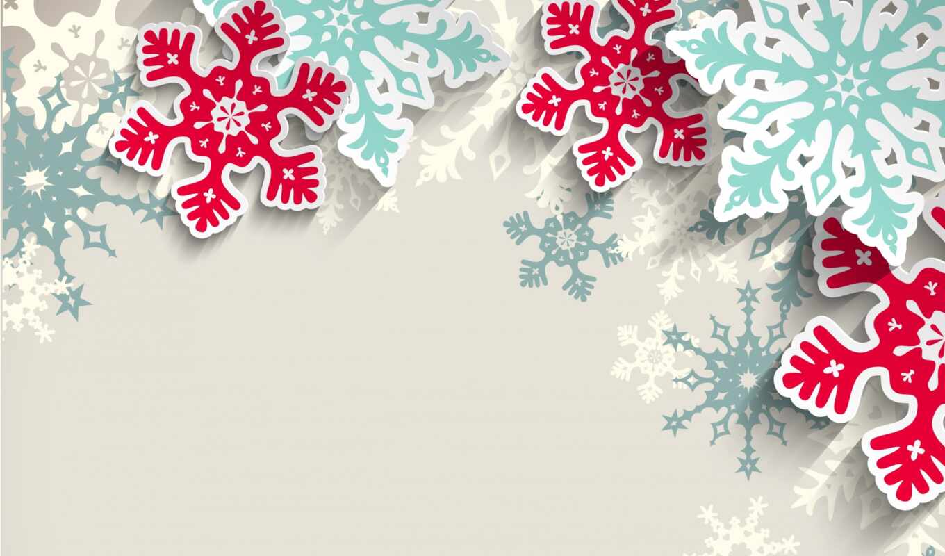 вектор, red, pattern, new, снег, winter, год, christmas, illustration, снежинка