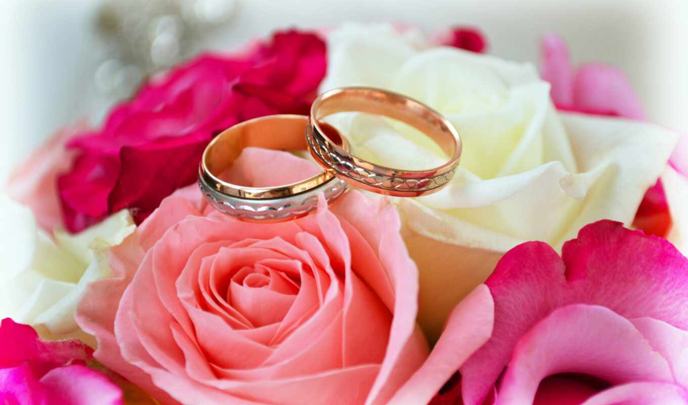 ring, flowers, roses, bouquet, wedding, marriage, celebration