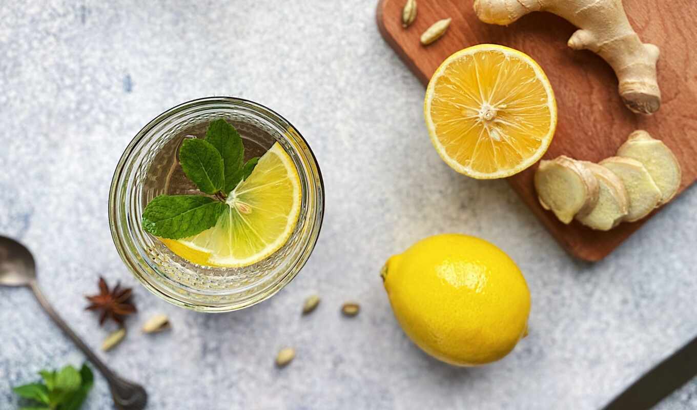 lemon, drink, health, ginger, the benefit