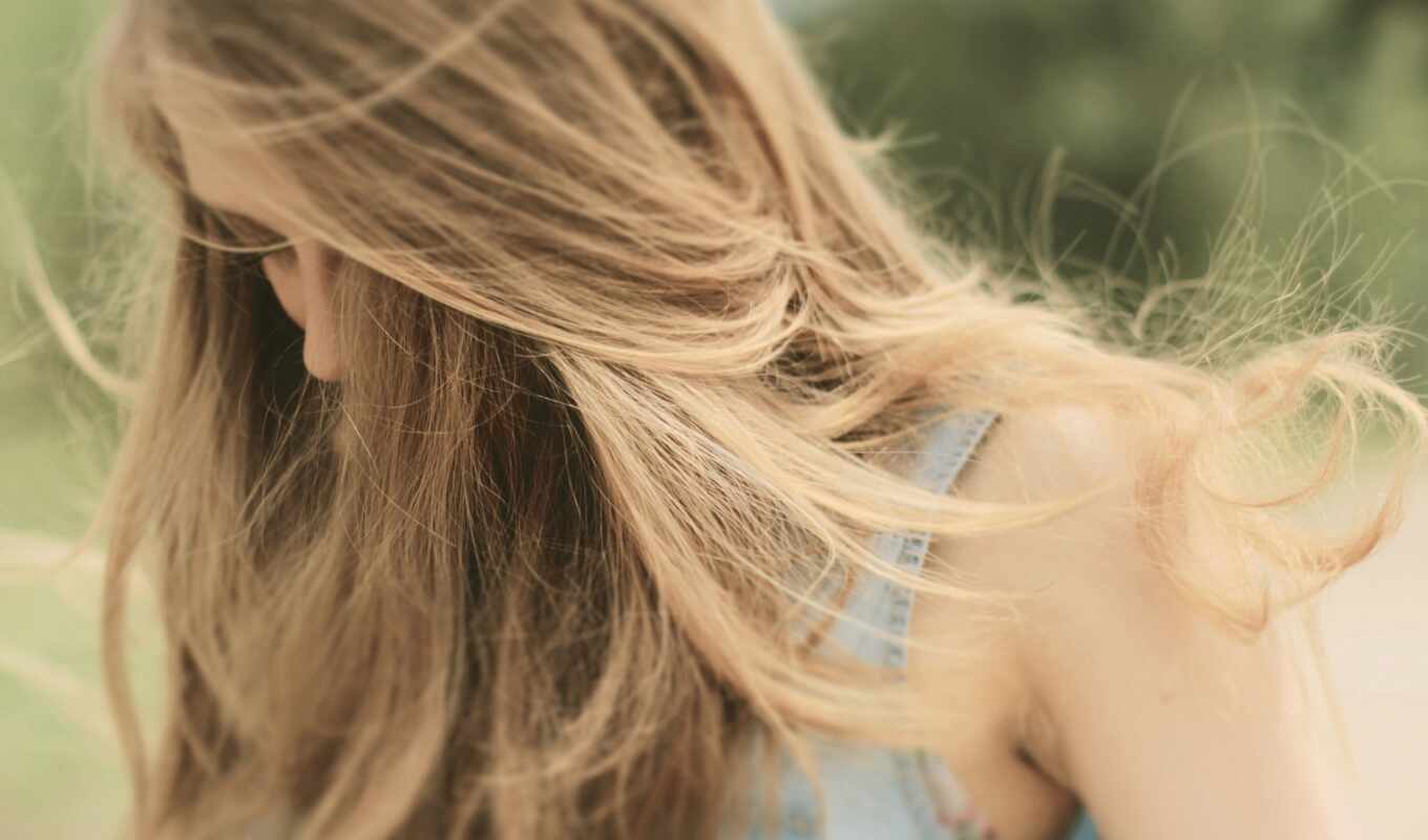 girl, hair, wind, devushki
