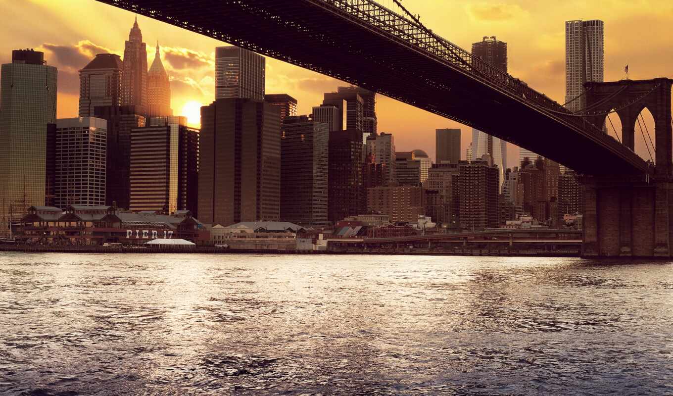 new, Bridge, new, USA, brooklyn, york