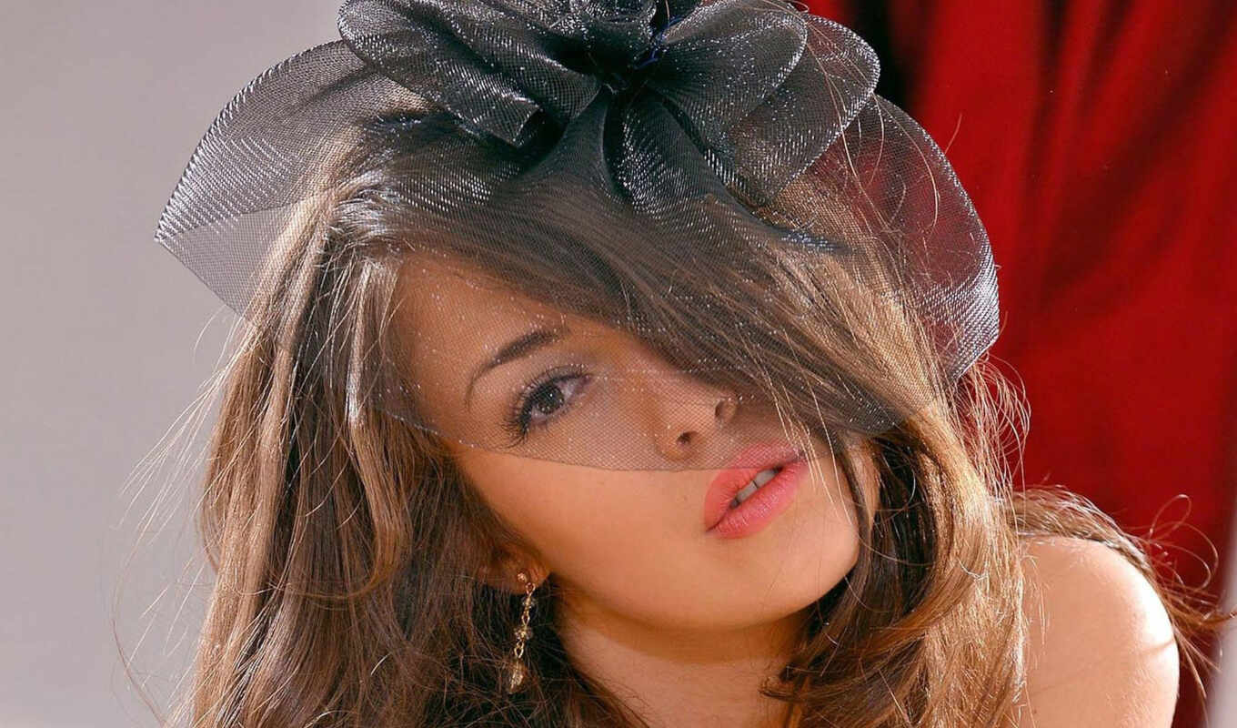 шляпа, black, женщина, волосы, паранджа, чая, сторона, derby, заголовок, wed, канцер