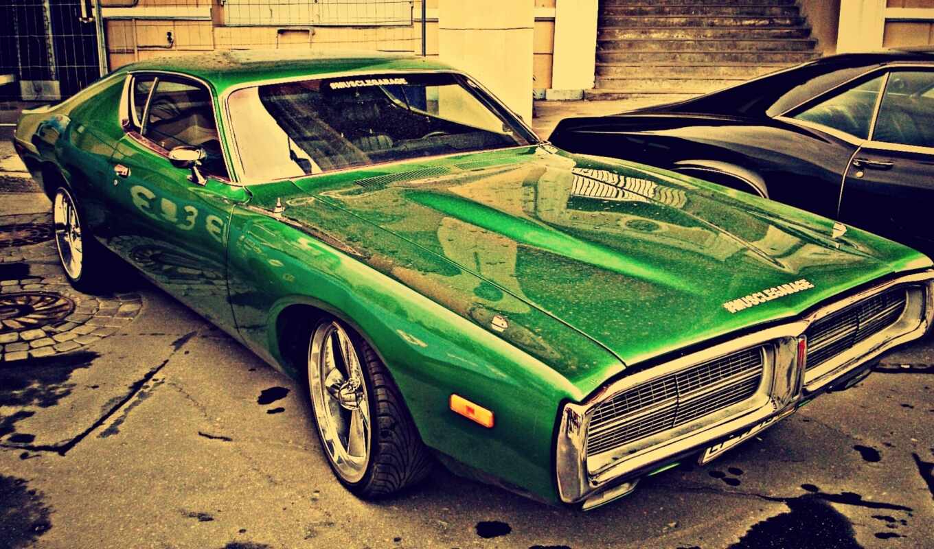 зелёный, vintage, авто, car, coupe, classic, dodge, royal, mobil, vehicle, суперзаряд