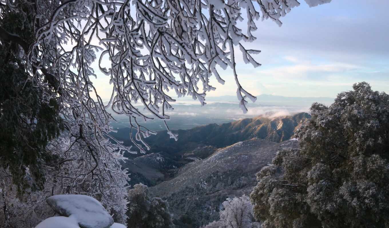 фото, winter, гора, những, утро, natur, public, mañana, domain, musim
