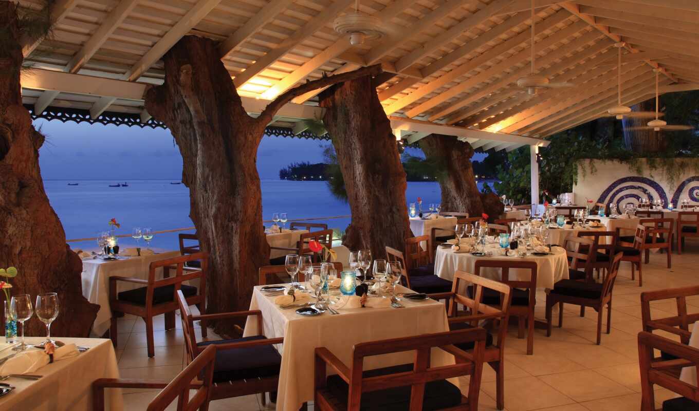 view, seaside, restaurant