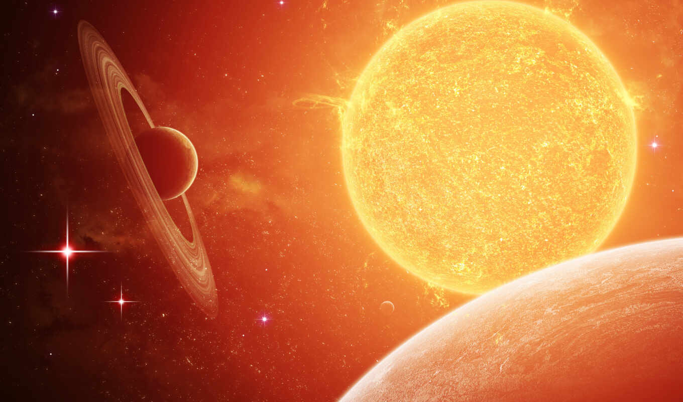 wallpaper, planets, space, the sun, outer space, bright