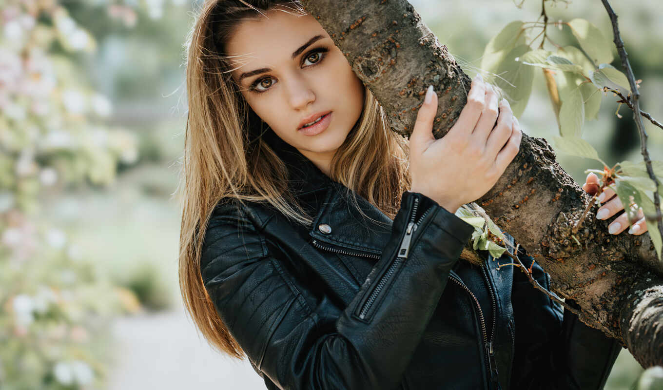 девушка, дерево, модель