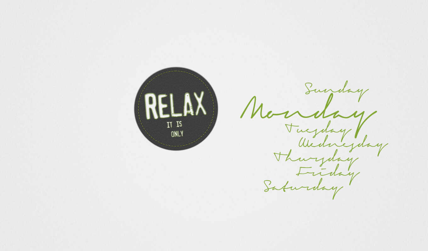 title, minimalism, word, letter, relax, weekend