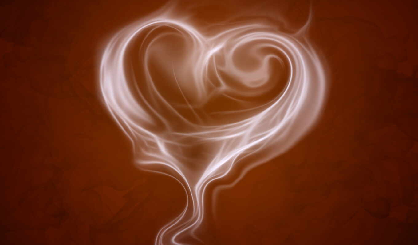 love, дым, сердце, сердца, дыма, чашка