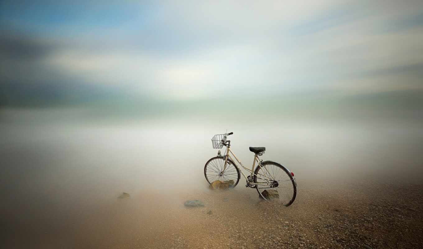 road, sea, king, bike, bicycle, blurring