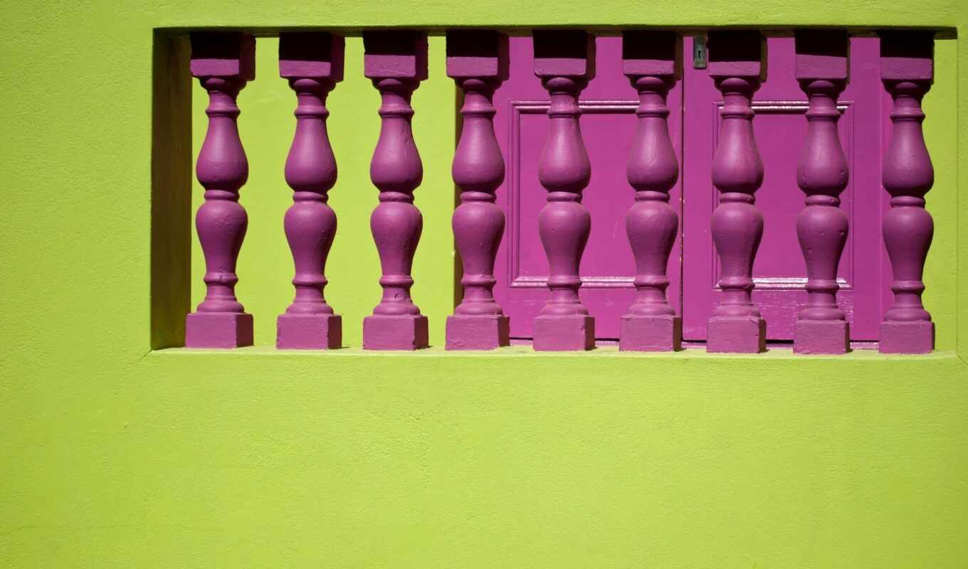 pink, Africa, south, town, cape, malay, empty, quarter, baluster, kaap