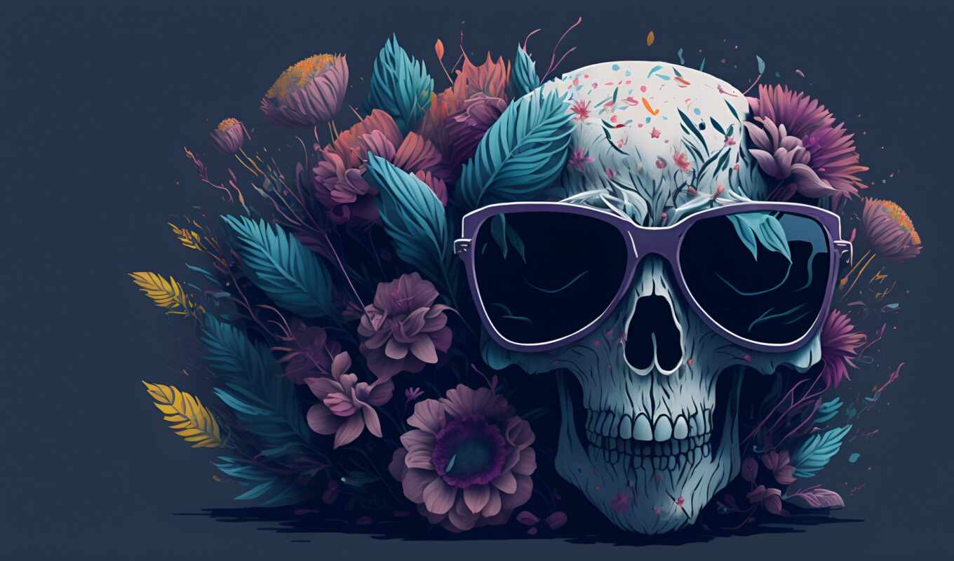 background, skull
