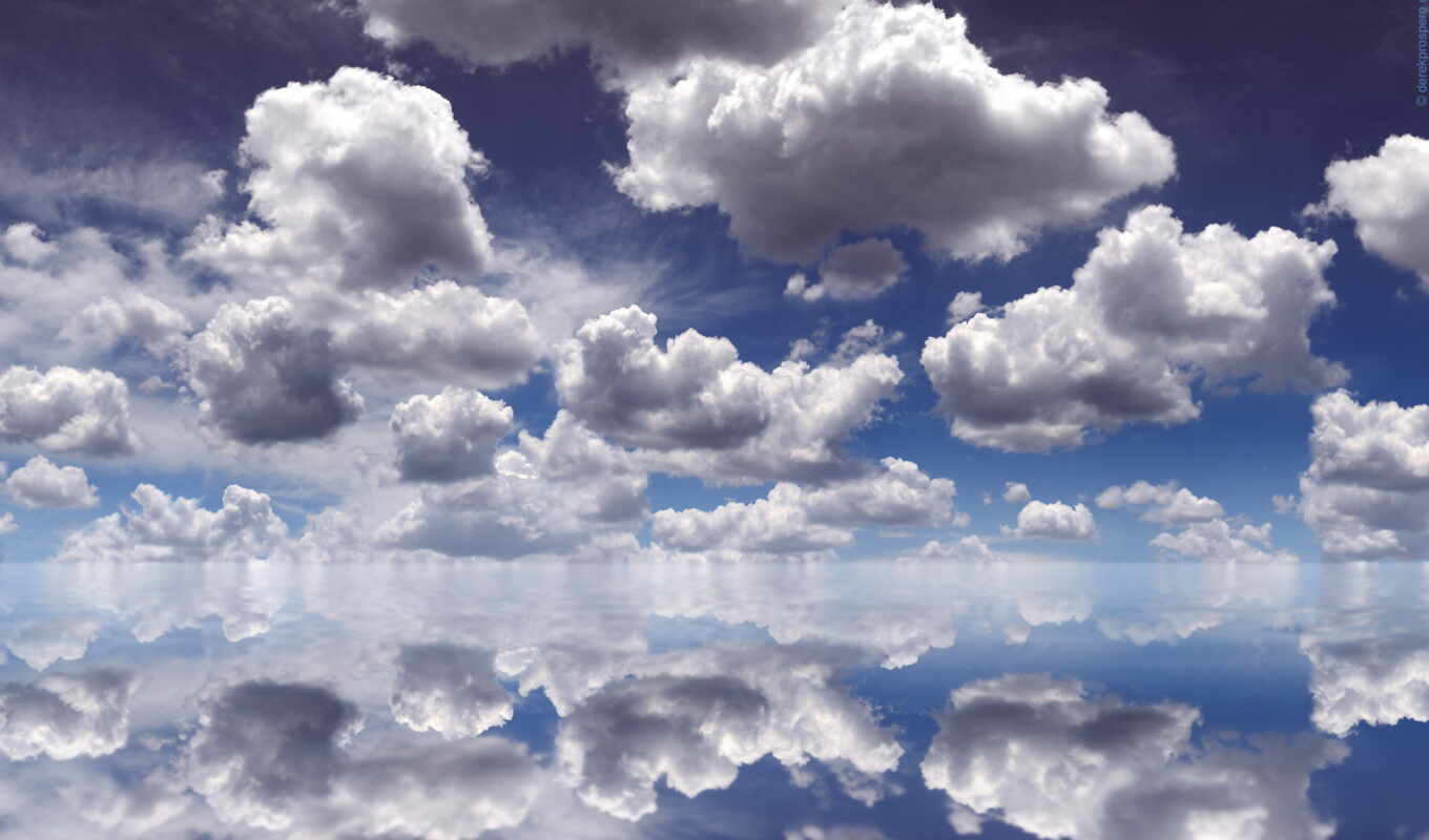 lake, sky, water, sky, daler, reflection, sky, lake, clouds, cloud