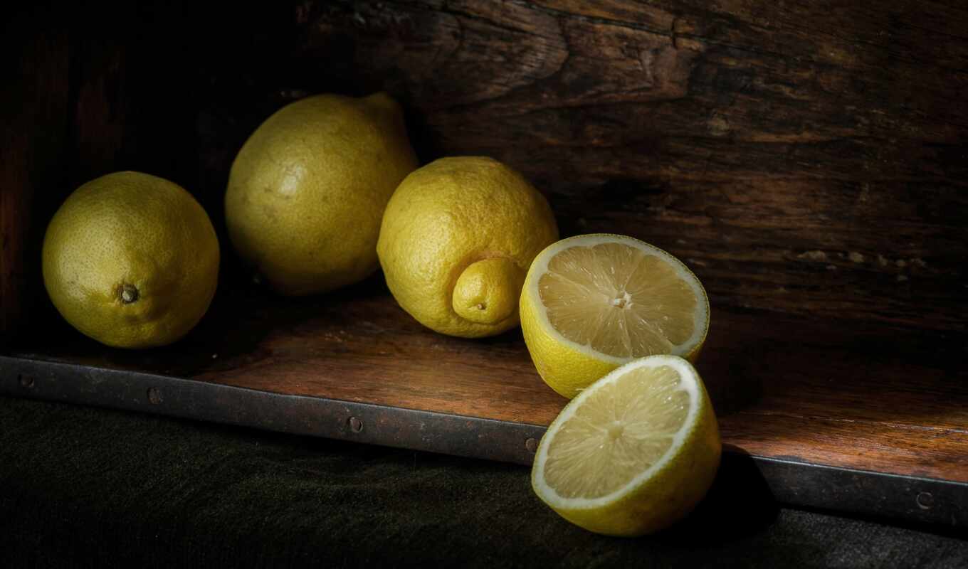 ноутбук, плод, lemon, yellow, цитрус, halve