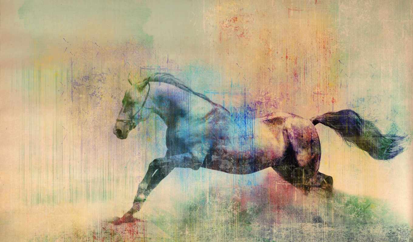 art, horse