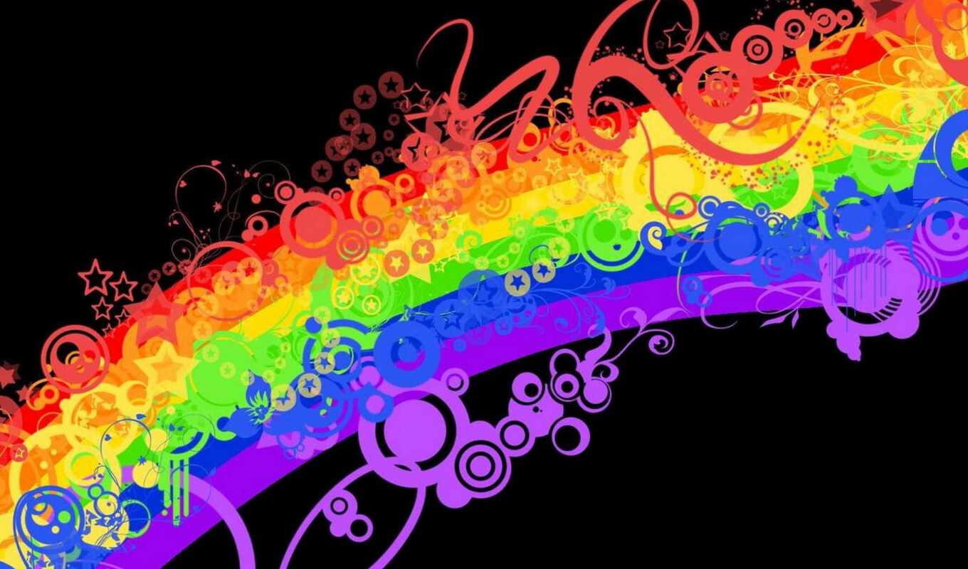 colorful, rainbow, line