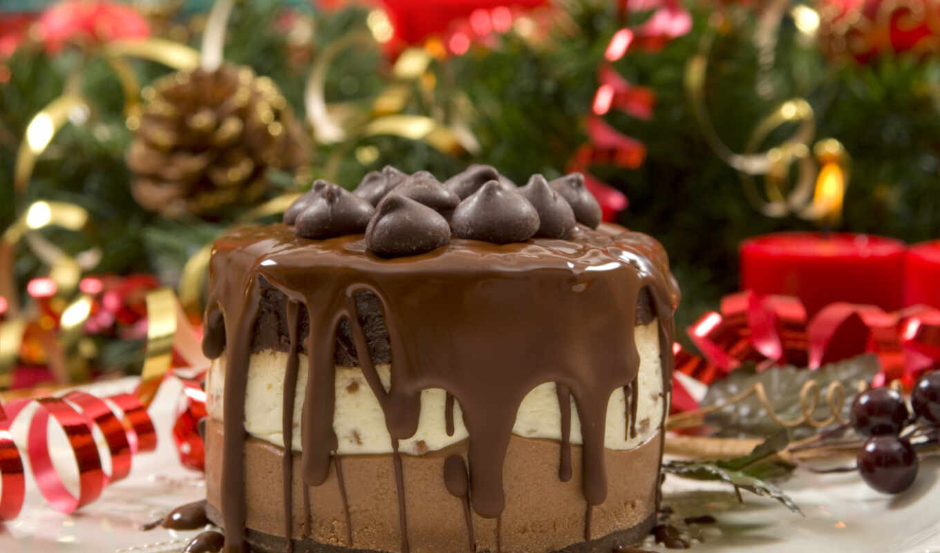 chocolate, праздник, торт, рецепт, новый год