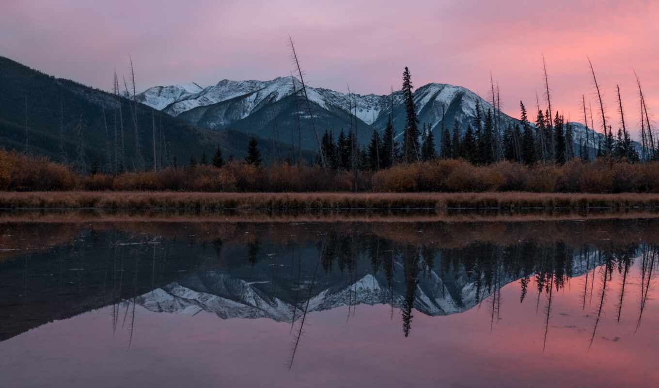 lake, sunset, water, sunrise, mountain, body, reflection, chill, rebels