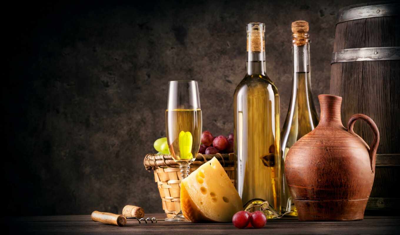 glass, wine, red, bottle