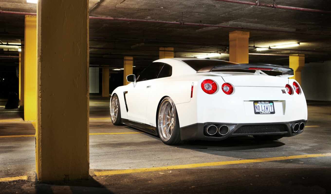 floor, view, white, light, categories, from behind, nissan, gtr, lamps, textures