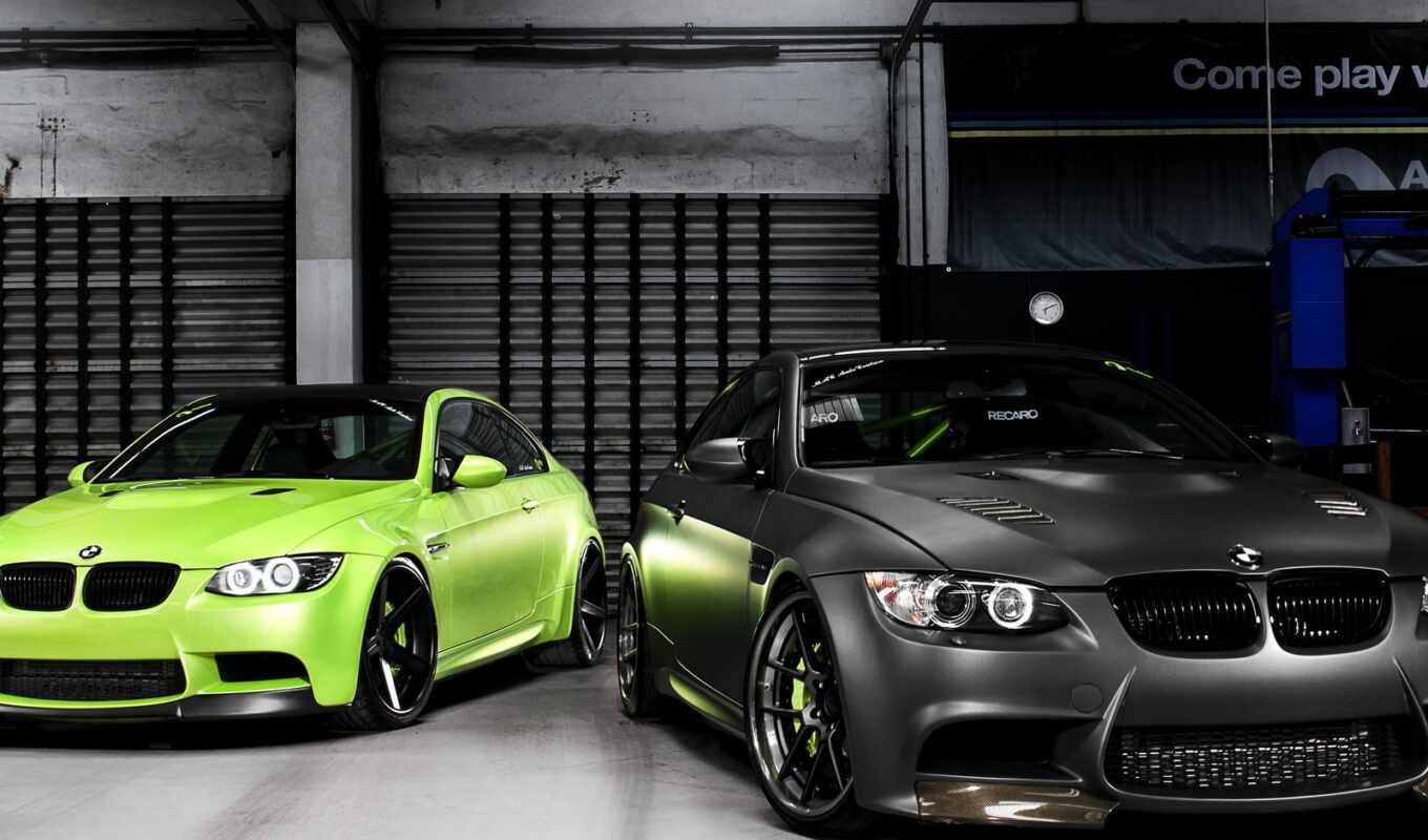 black, green, car