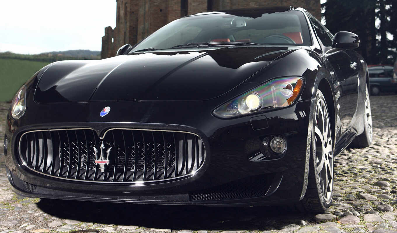 wallpaper, black, picture, net, view, cars, cars, collection, cars, maserati, granturismo, front, Come on, plan, large, ribs