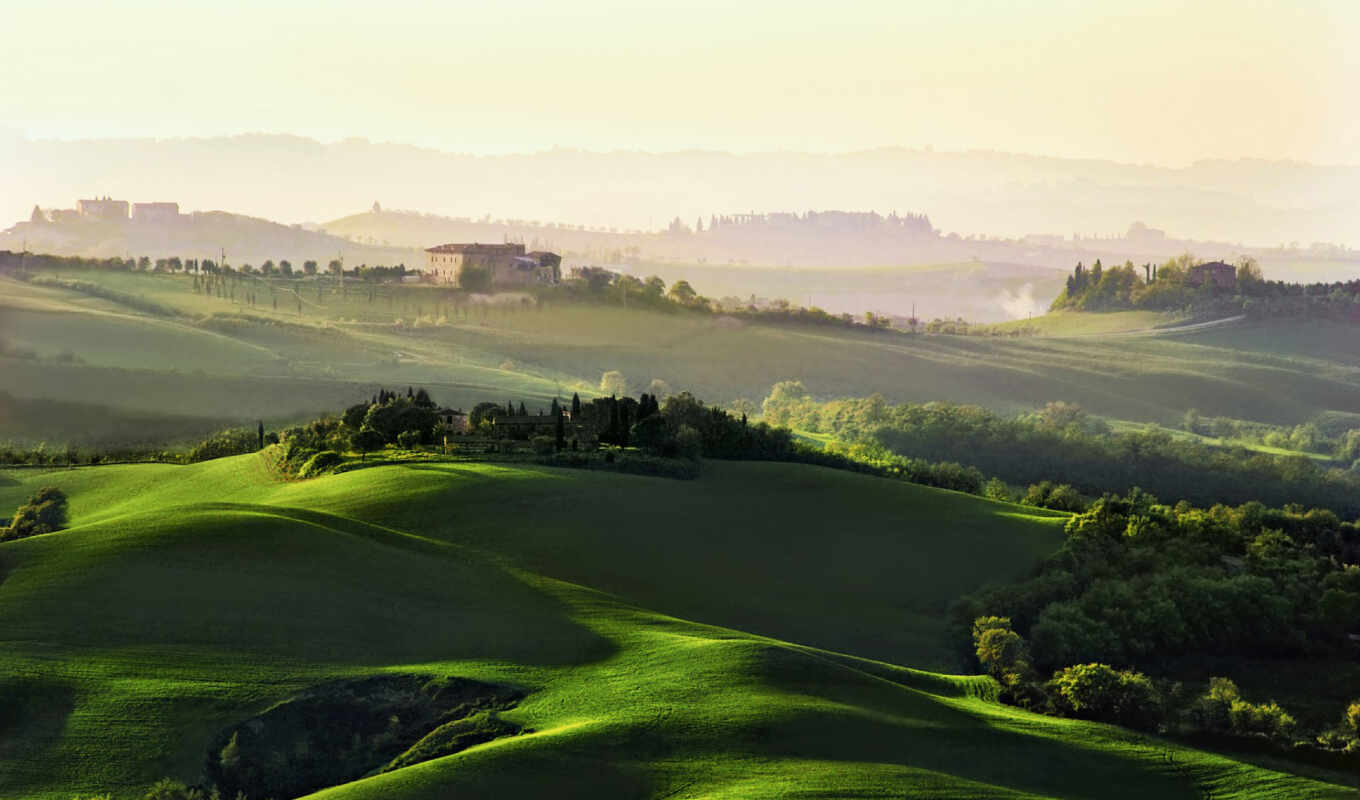 nature, landscape, italy, Tuscany, tuscany, fields