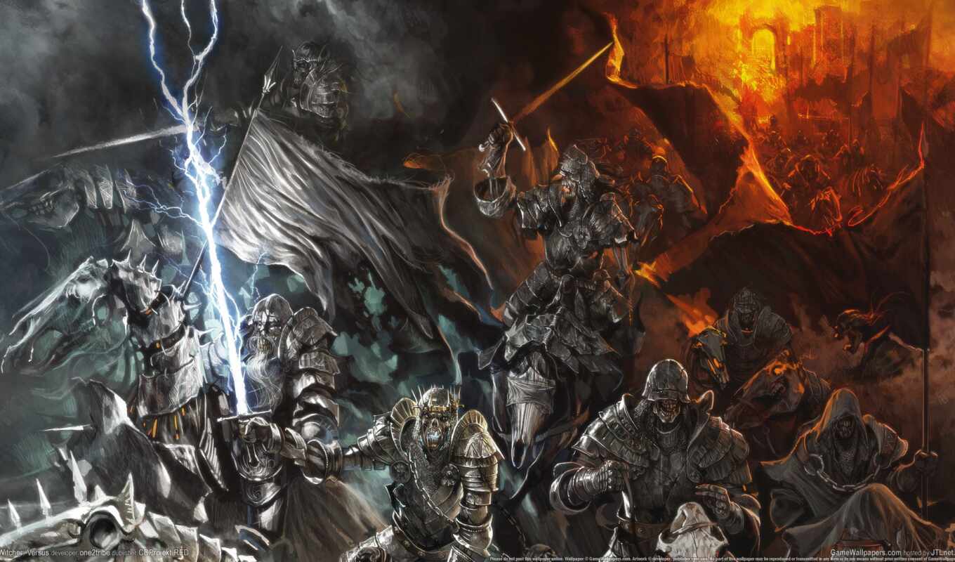 art, swords, horses, army, wars, skeletons, dead, the witcher, armour, undead, horses