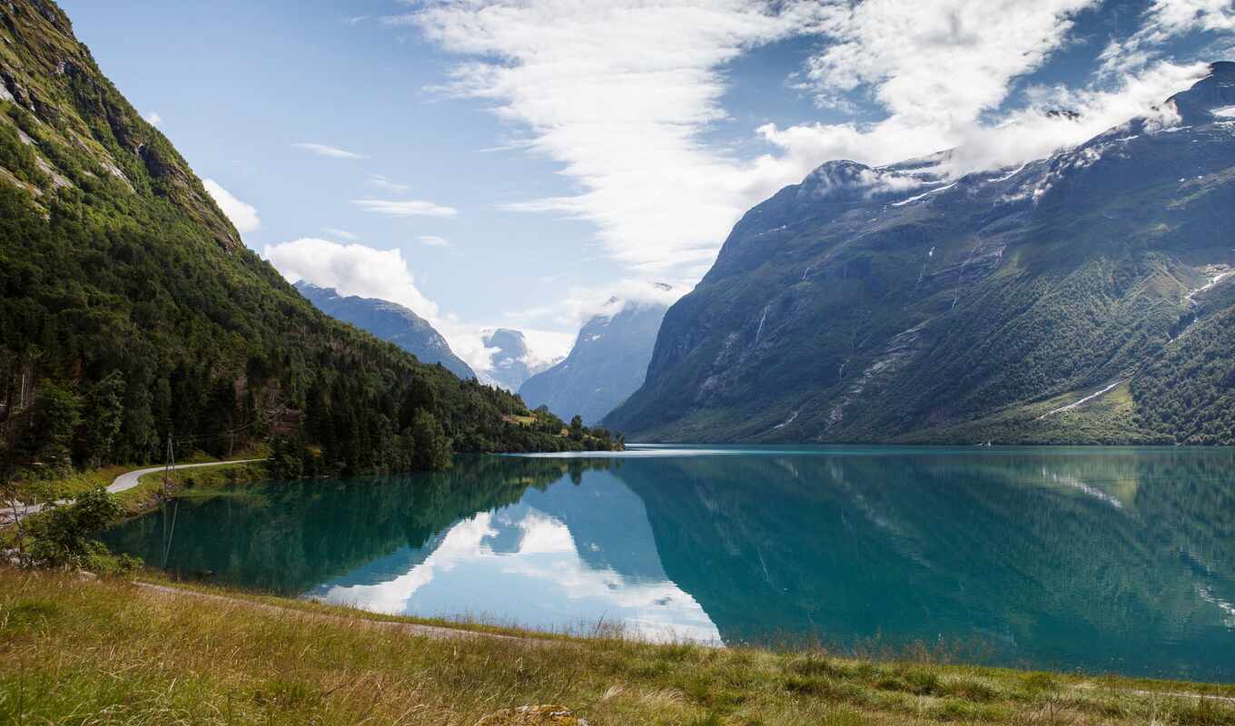 озеро, гора, see, return, abraham, norwegian, назад, hick, lovatnut, sostavlyat