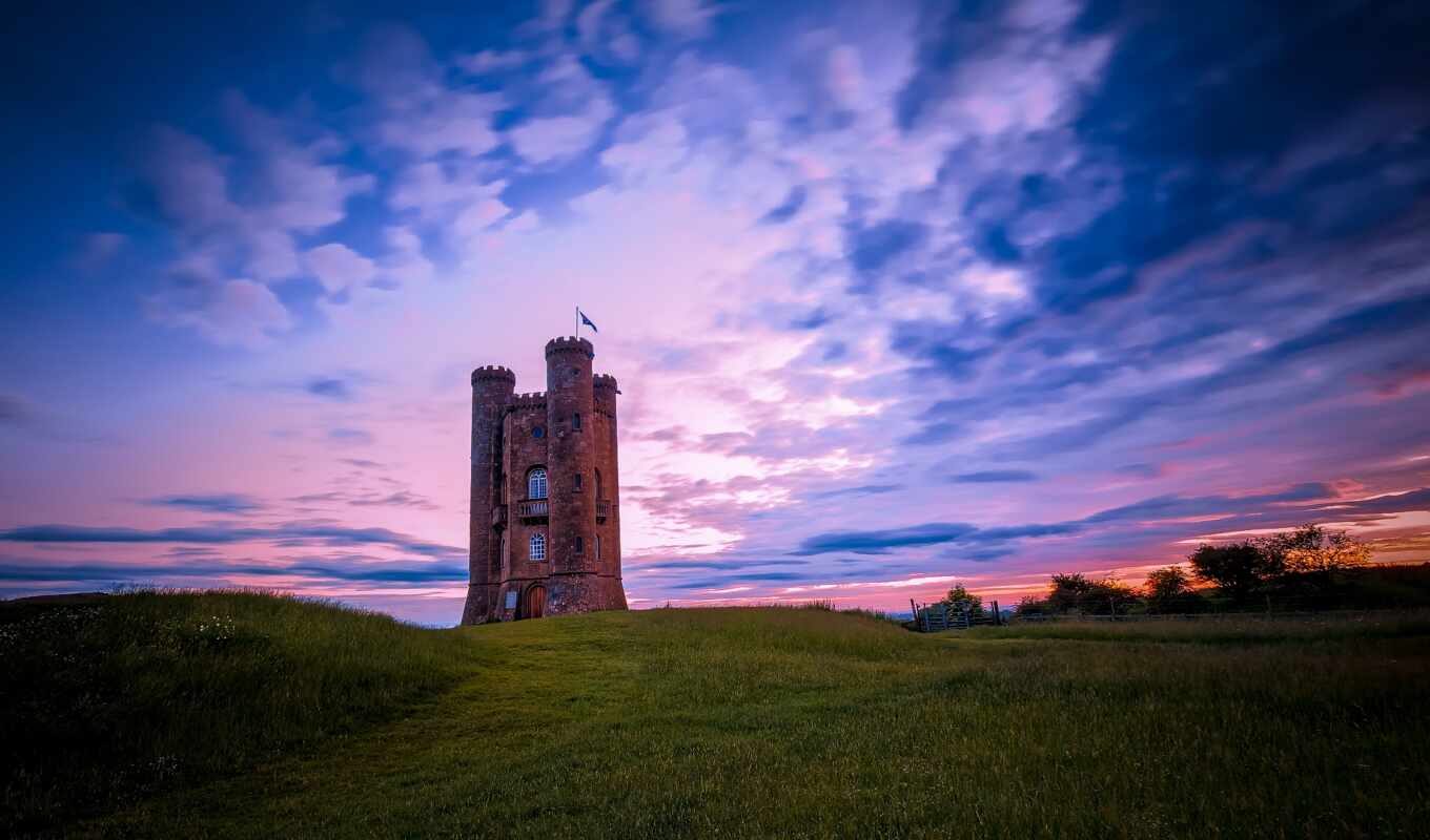 photo, res, tower, sunrise, hill, premium, lighthouse, broadway, worcestershire, royalty, midland