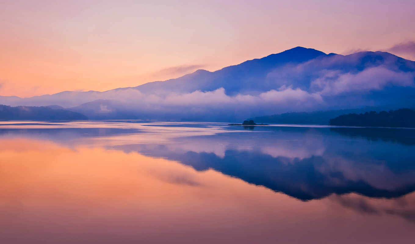 lake, nature, sky, sunrise, atmosphere, horizon, morning, calmness, after-treatment