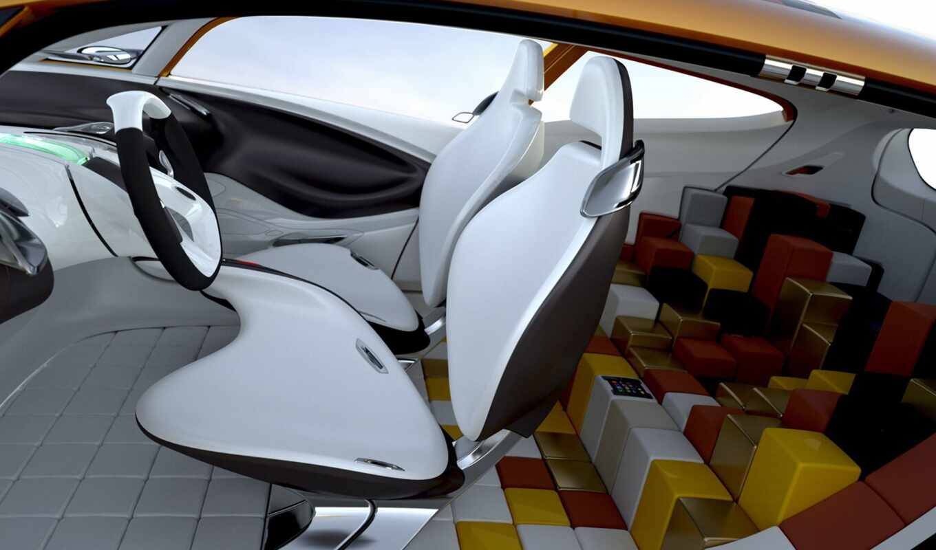 new, space, car, concept, renault