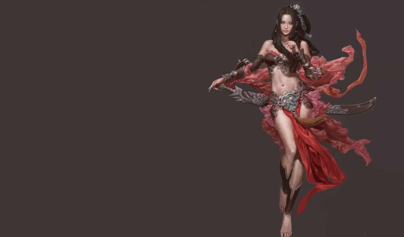 art, girl, woman, anime, warrior, female, dance, the dancer, fantasy, personality, belly