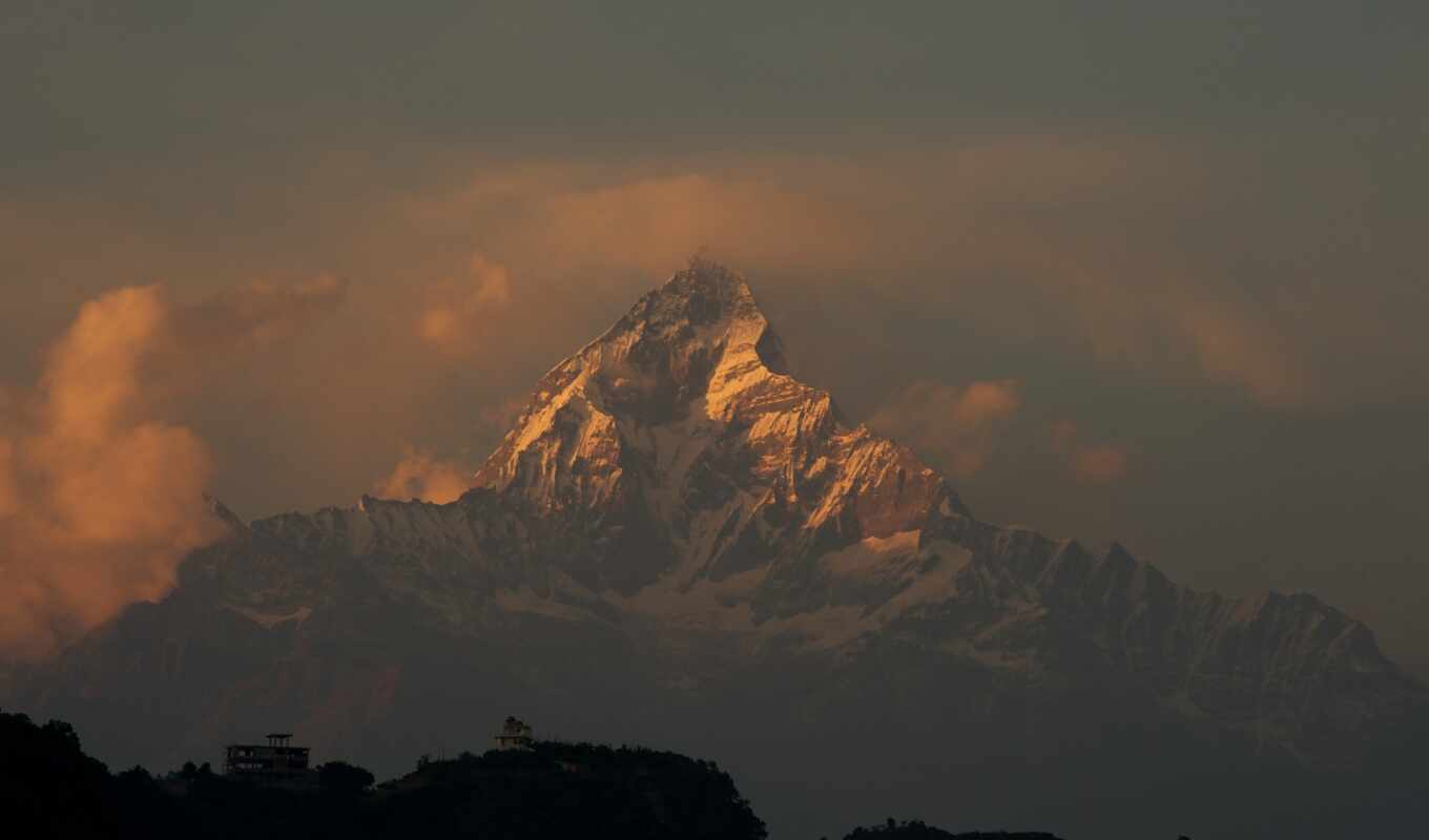 горы, гималаи, горный, массив, аннапурна, непал