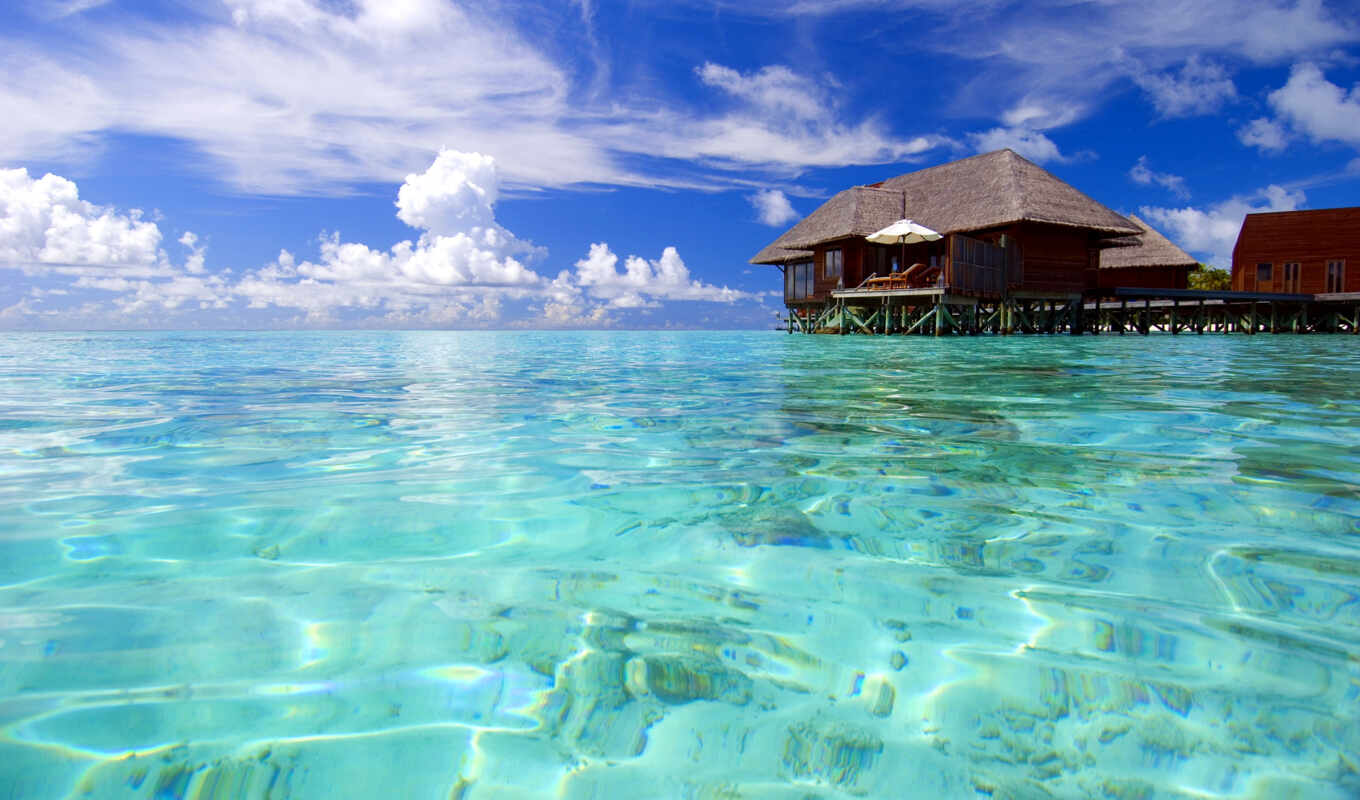природа, красавица, ocean, отдых, maldives, relax, рисунки, exotica, anywalls