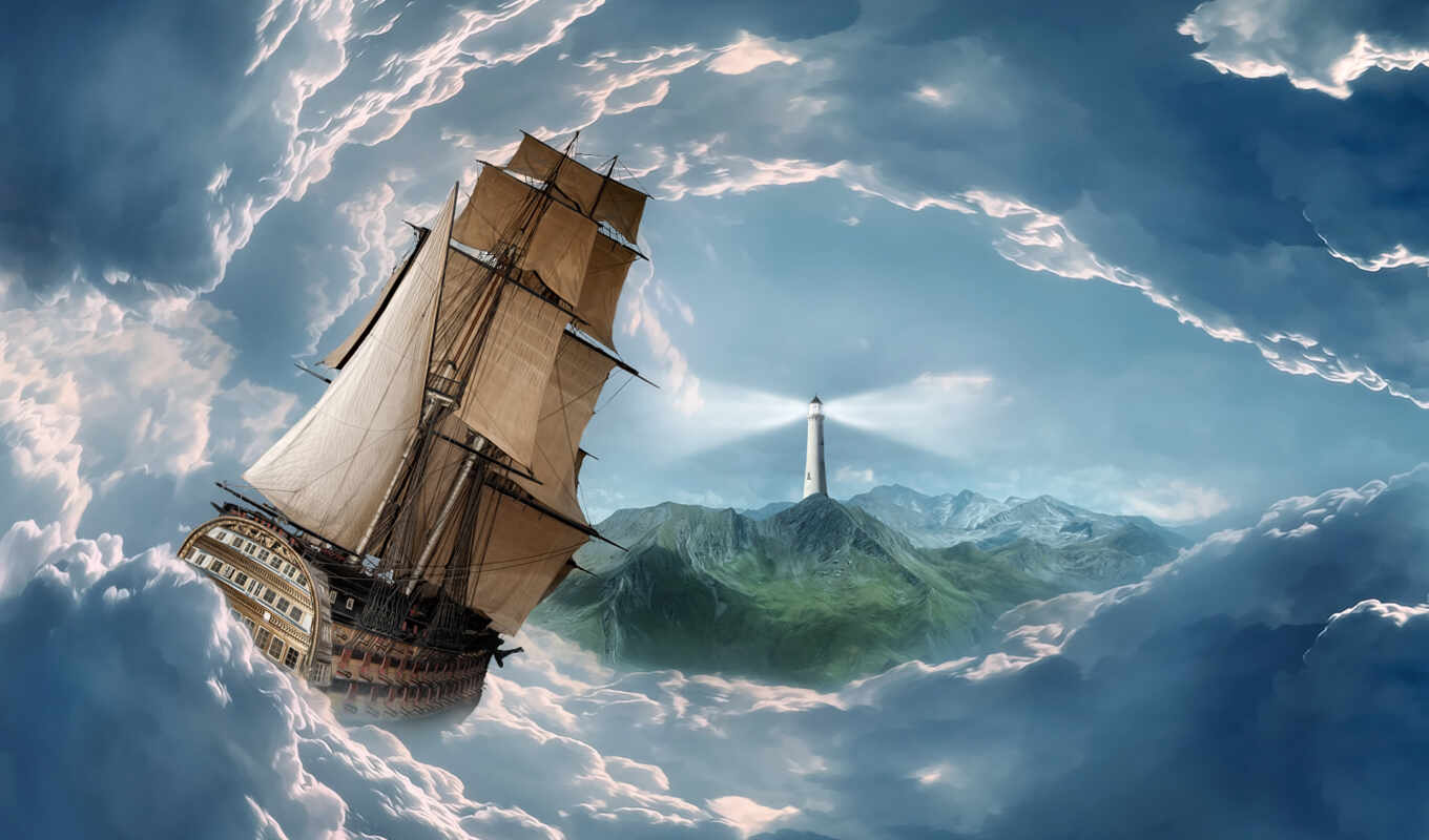 online, ship, painting, lighthouse, buy, price, clouds, sail, aliexpress, schooner