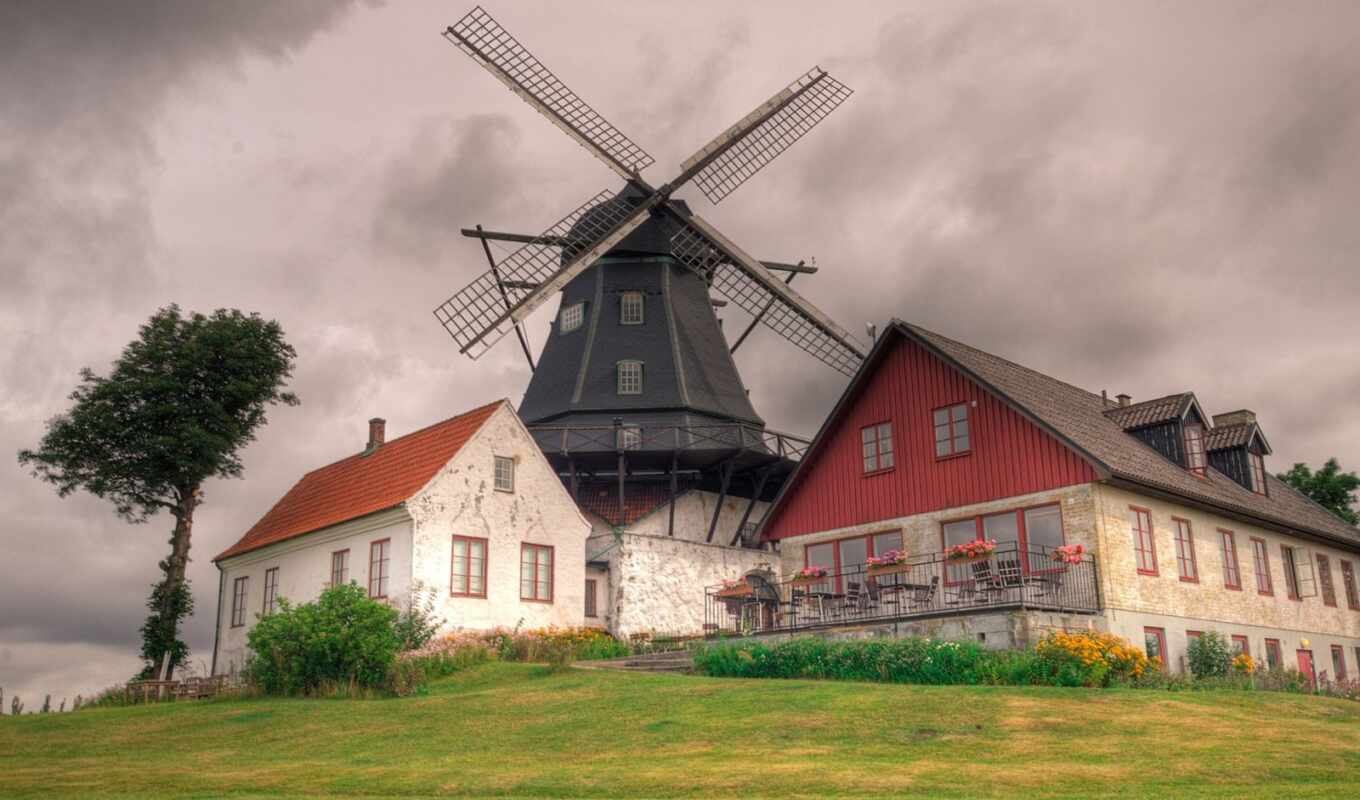 collection, pictures, closely, mill, greece, standing, desktopwallpape, windmill